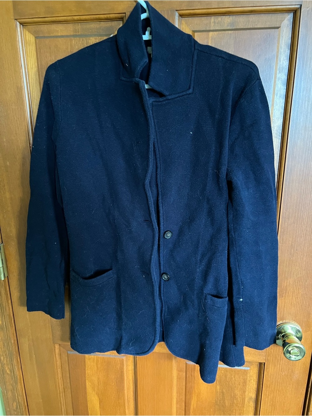 J. Crew Navy Wool-Blend Women's Blazer Jacket